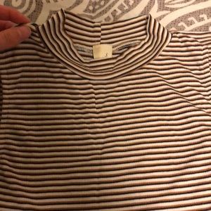 Striped tank top with a high neck!